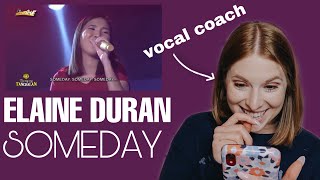 Vocal Coach reacts to Elaine Duran-“Someday”