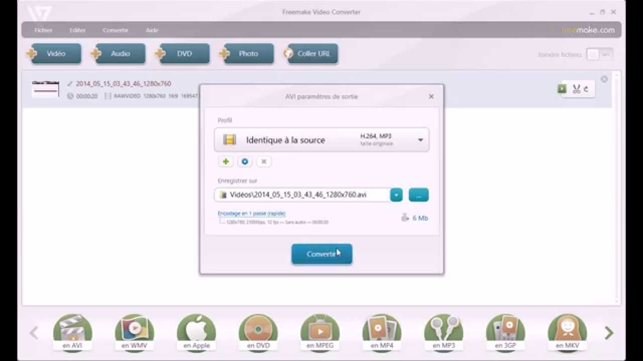 officiele iq test Convertir une vidéo facilement et rapidement avec Freemake Video Converter HD