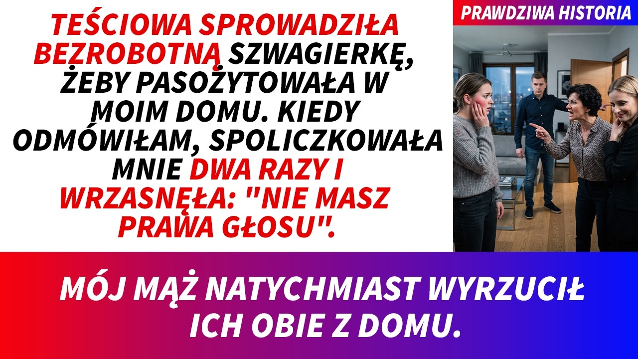 Kiedy odmówiłam, spoliczkowała mnie dwa razy i krzyknęła, że nie mam nic do gadania. Stałam we własnym salonie, a moja teściowa właśnie uderzyła mnie w twarz, bo nie chciałam oddać osiemdziesięciu...