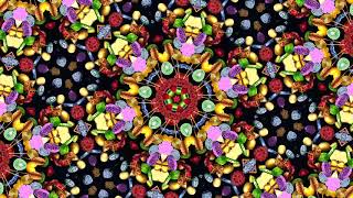 Kaleidoscope 3D app - combination of Candies theme with Fruits textures screenshot 1