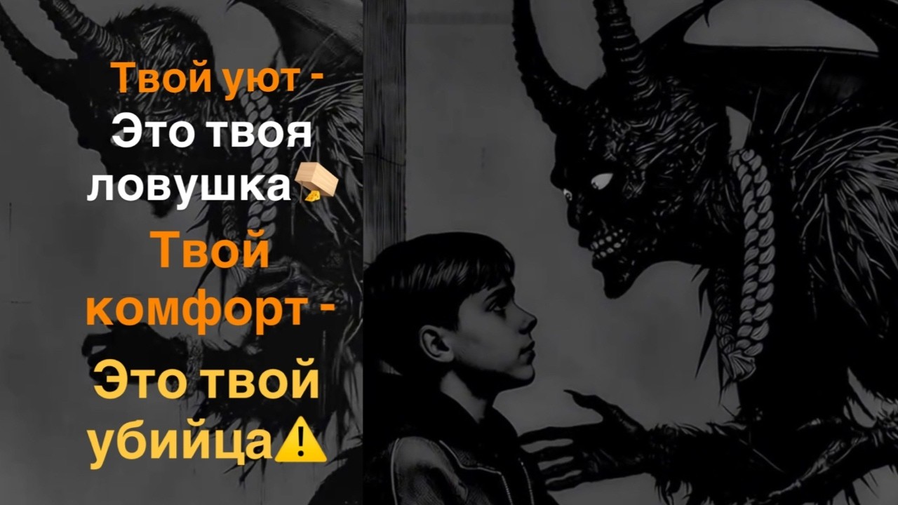 Твой уют — это твоя ловушка. Твой комфорт — это твой убийца. ⚠️