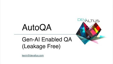 Automatic QA with Generative AI