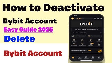 Delete Bybit Account 2025 | Bybit Account Deactivate or Delete kaise kare