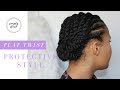 My Go-To Protective Style - Flat Twist Updo || SimplyStasia