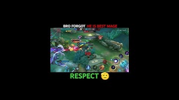 BRO FORGOT HE IS BEST MAGE RESPECT 🫡 #mlbb #shorts #magegaming