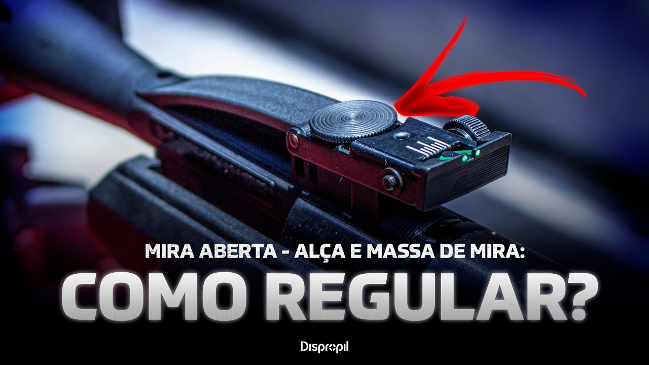 Como REGULAR A MIRA ABERTA da sua Carabina de Pressão - Alça e Massa de Mira (PASSO A PASSO) ✅