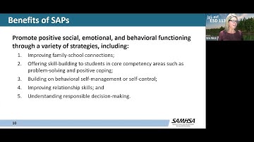 SAP WEBINAR SERIES: Webinar #1 – Student Assistance Programs (SAP)