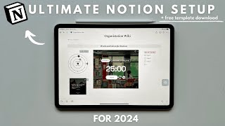 ULTIMATE NOTION TEMPLATE || 2024 || Free Notion template