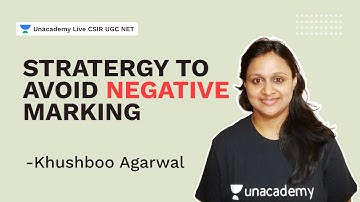 Strategy To Avoid Negative Marking| Khushboo Agarwal | Unacademy Live CSIR UGC NET