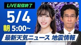 ウェザーニュースの配信のサムネイル画像
