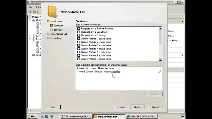 How to Create an Address List in Exchange 2007