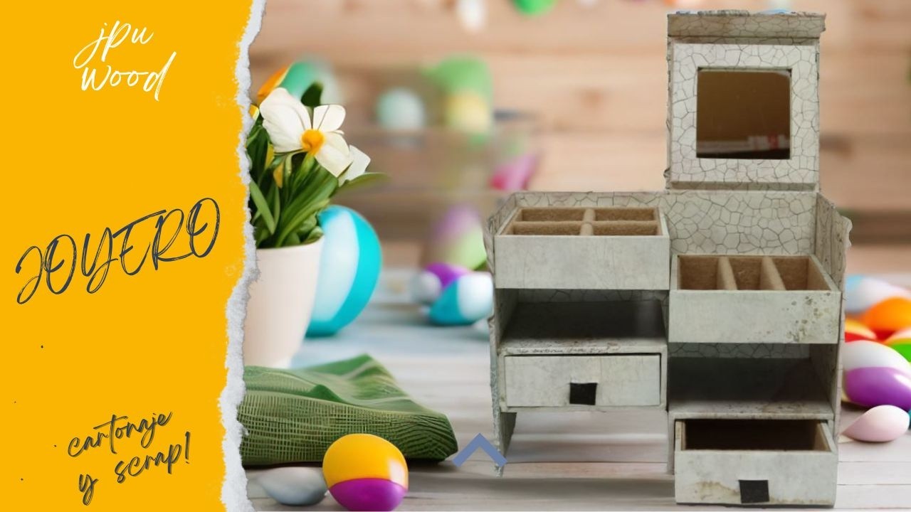 📦Tutorial Caja de Cartonaje: Cómo Hacer un Joyero con Scrapbooking Paso a Paso💍