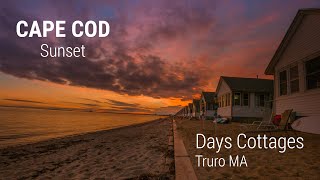 Epic Cape Cod Sunset At Days Cottages & Provincetown Ma