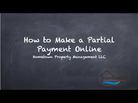 How to make a partial payment as a tenant using appfolio.