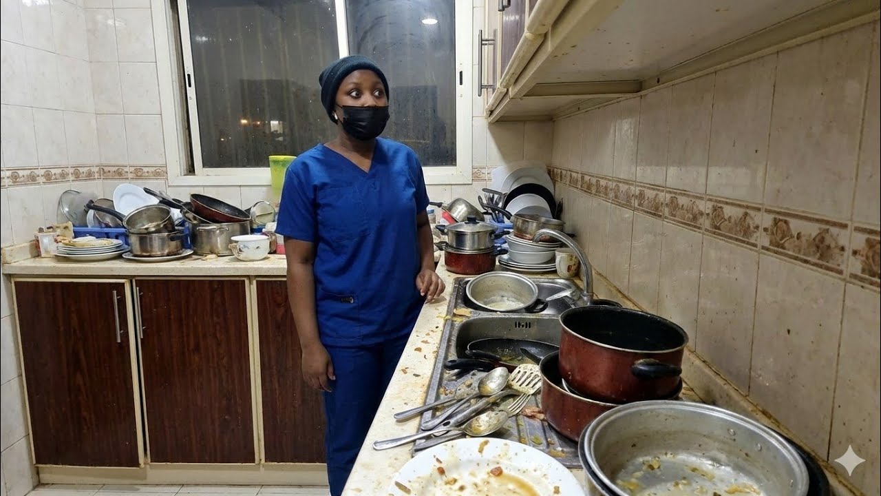 Daily Hustles  and struggles of housemaids in Saudi Arabia #kadama #housemaids #shagala.