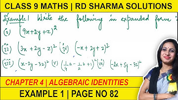 RD Sharma Class 9 Maths Chapter 4 Example 1 Solution | Page 82 | 9th Class RD Sharma Chapter 4