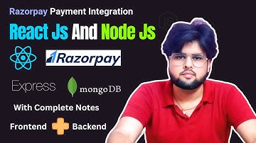 Razorpay Payment Integration Using React JS & Node JS 💳 | Step-by-Step Guide