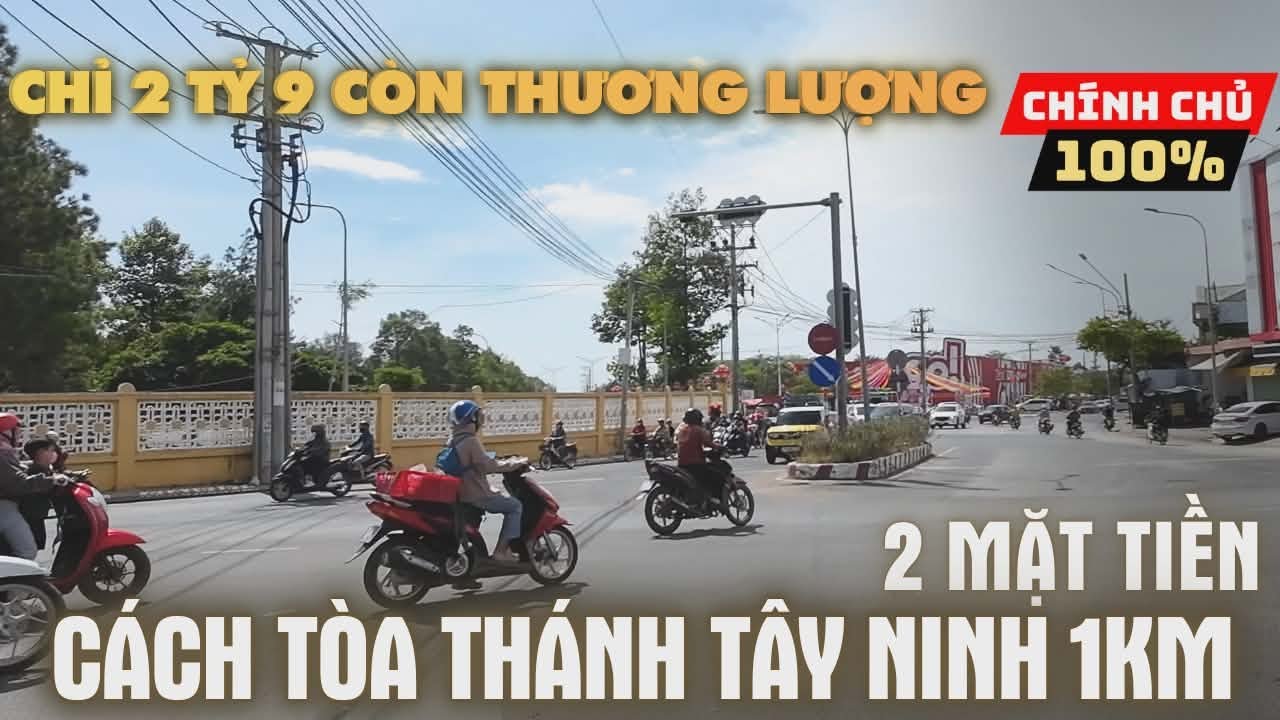 Nhà 2 Mặt Tiền ngay trung tâm Tây Ninh cách Toà Thánh 1km chỉ 2 tỷ 9