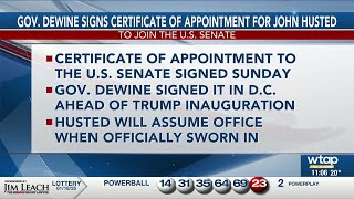 Gov. DeWine signs Certificate of Appointment for John Husted
