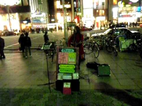 門谷　純　ストリートライブ　ｉｎ　上野駅　広小路