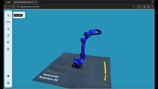 Robot samurai simulation with BabaCAD Robotics Web app screenshot 5