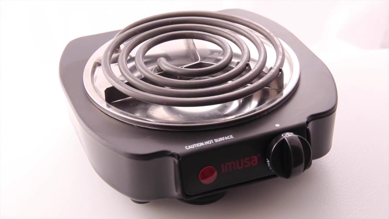 IMUSA USA Portable Electric Single Burner with Regulating Knob (Product Information)