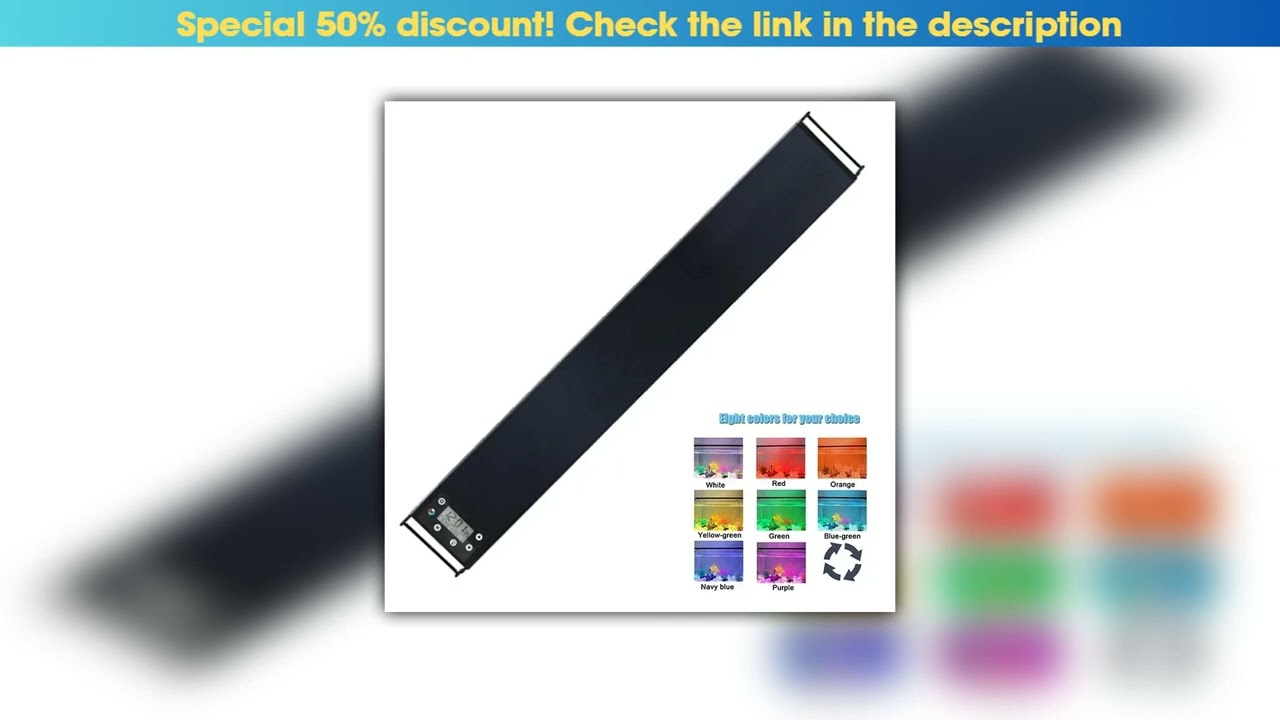Editor’s Choice 120cm Aquarium LED Light with Full Spectrum Dimmer Plant Growth Fish Tank Decoratio