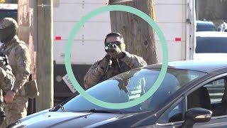 ICE Agent Aims Rifle Directly at Our Photojournalist, Others Deploy Smoke Bombs on Locals