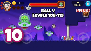 Ball V: Red Boss Challenge - Gameplay Walkthrough Android Part 10 - Levels 108-119