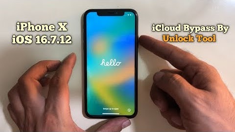 iPhone X iCloud Bypass iOS 16.7.12 Without Signal By Unlock Tool iCloud Holle Screen Unlock
