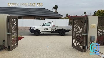 CỔNG SẮT CNC MỞ GẤP VỚI MOTOR TỰ ĐỘNG - 0908 848 518