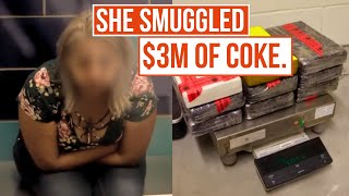Overly confident woman gets caught smuggling in $3M of Cocaine | BorderForce USA