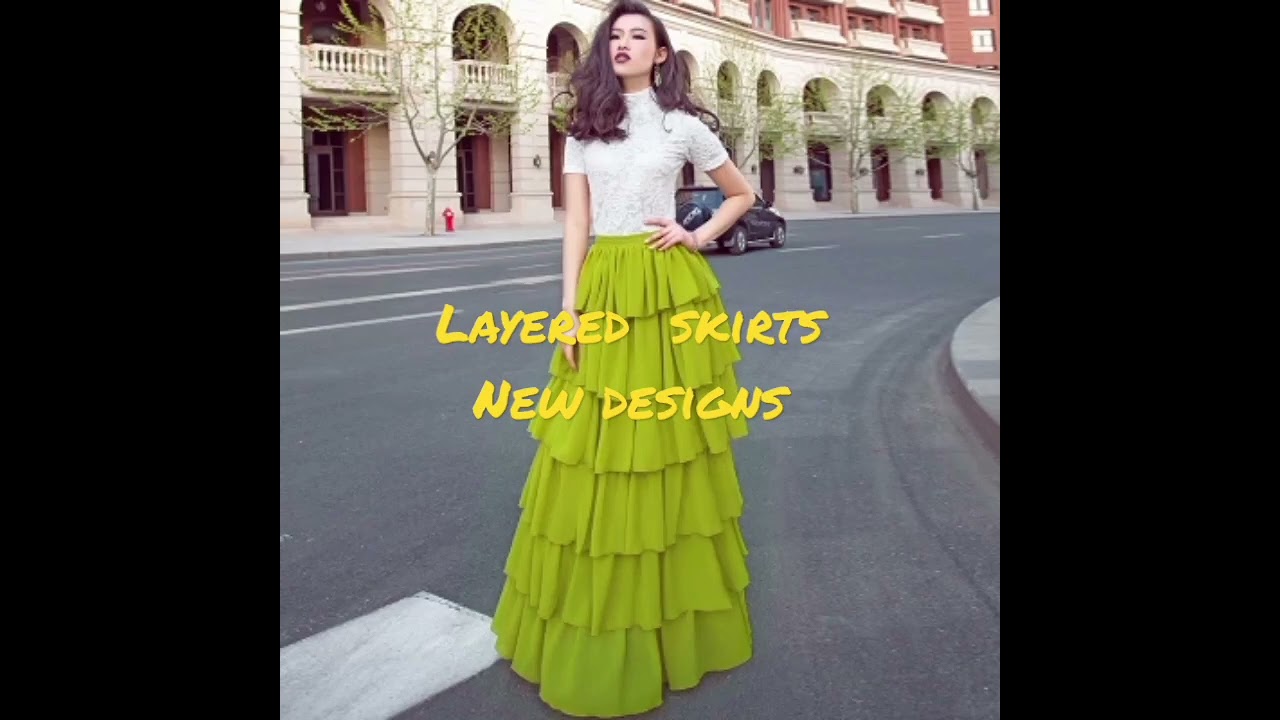 layered skirts new designs😍