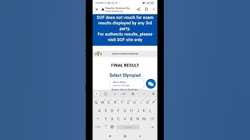 How to check SOF Olympiad reasults