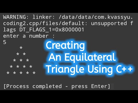 Creating an equilateral triangle using c++ || Common tech