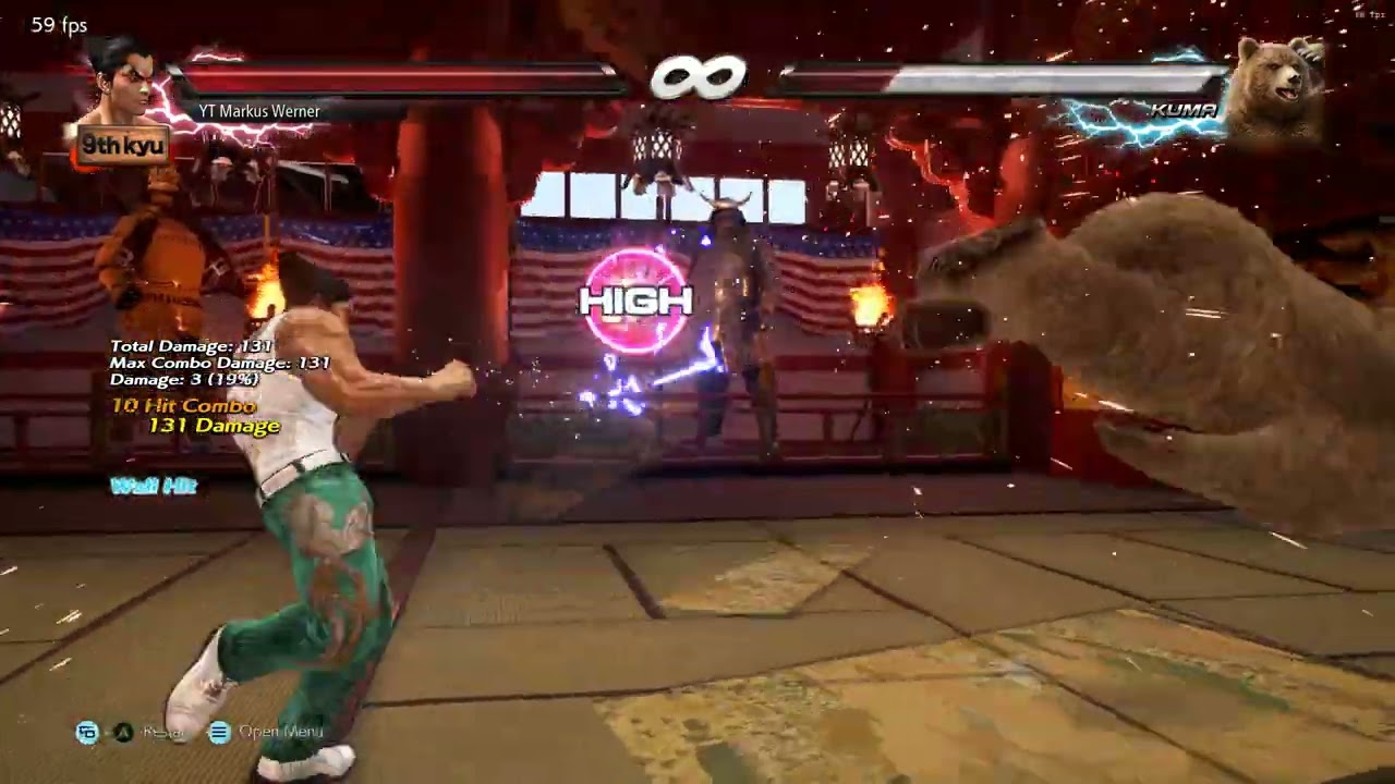 5 Hell Lancer Kazuya Combo (150 Damage)