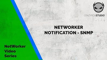 Notifications in NetWorker - SNMP