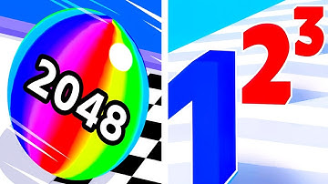 Ball Run 2048 VS Number Master 🎃🍓🍅 Max All Level Android iOS Gameplay EP 303