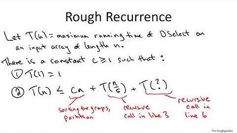 8   4   Deterministic Selection   Analysis I Advanced   Optional 22 min