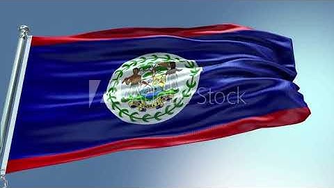 4k render Belize Flag video waving in wind Belize Flag Wave Loop waving in wind Realistic Belize