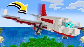 How to Build A Working AIRPLANE HOUSE in Minecraft