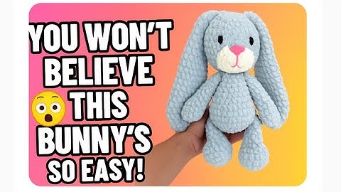 Crochet Bunny step by step tutorial - Easy beginner friendly tutorial