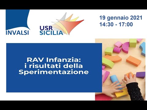 Seminario Sicilia sui risultati della Sperimentazione del RAV Infanzia - 19 gennaio 2021