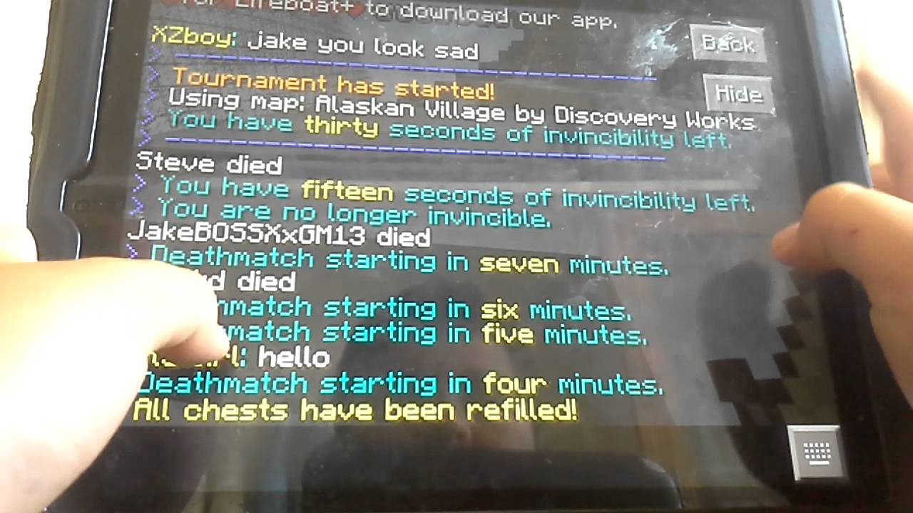 Minecraft Pe hunger games