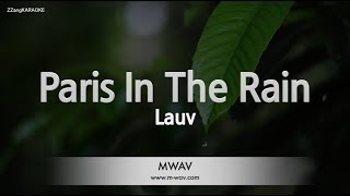 Lauv - Paris In The Rain (Instrumental) (Karaoke Version)