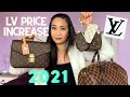 LOUIS VUITTON PRICE INCREASE 2021 | SMALL LEATHER GOODS SLG | POPULAR BAGS