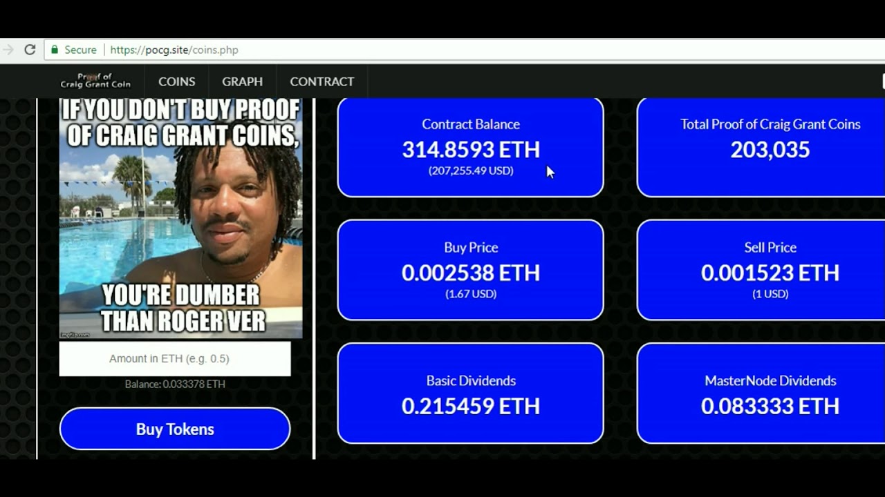 POCG Dividends Proof Of Craig Grant