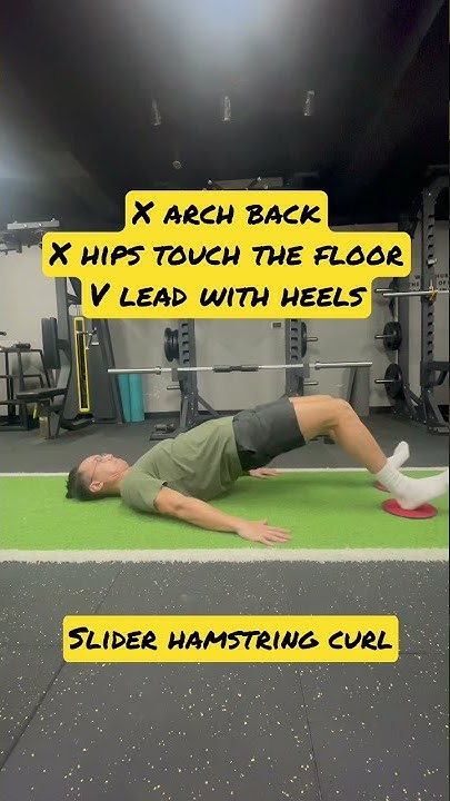 How to train hamstrings (knee flexion) without machines l Slider ...