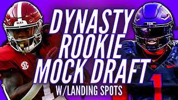 2023 Dynasty Rookie Mock Draft w/Landing Spots 3.0