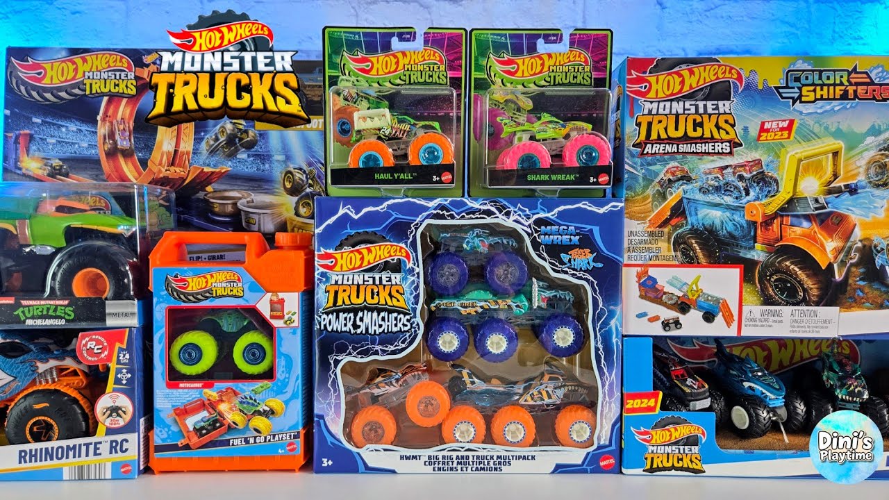 NEW Unboxing Hot Wheels Monster Truck Toys & Review!